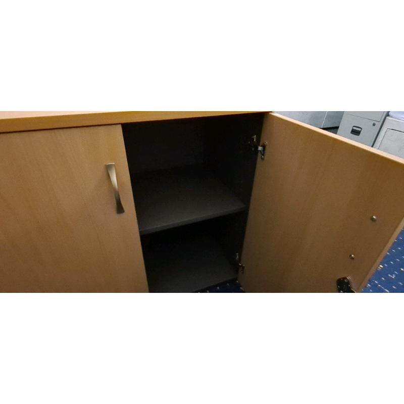 Desk High Office Storage Cupboard Lockable For Sale