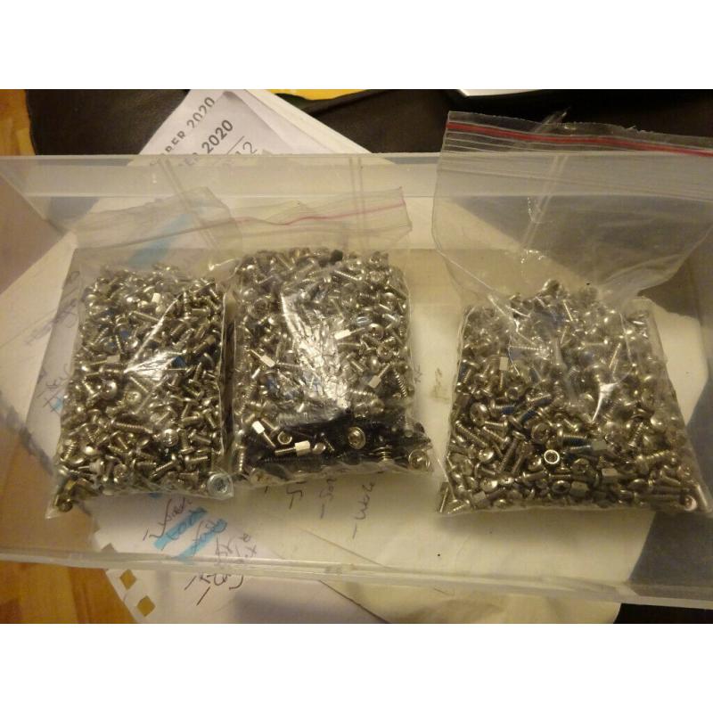 used bags of assorted computer screws (?2 each)