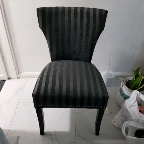 Black, grey and charcoal chair