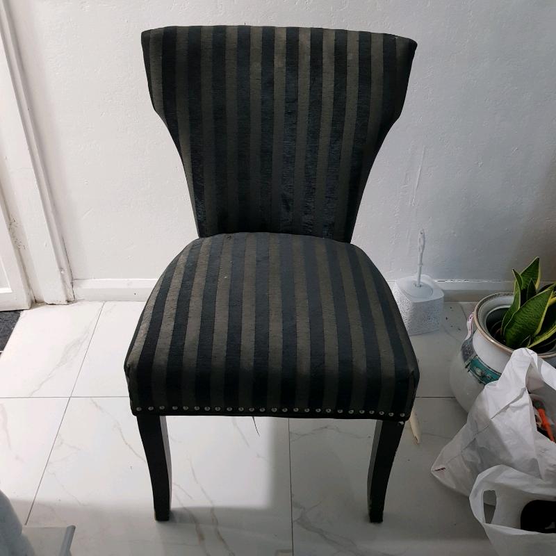 Black, grey and charcoal chair