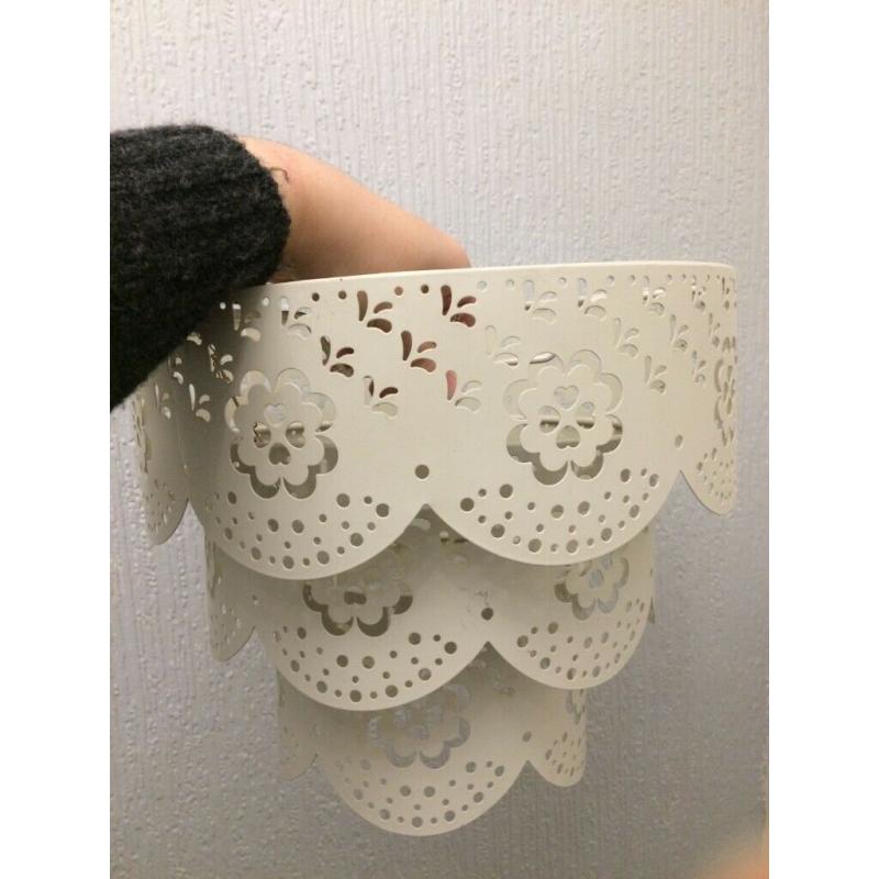 Cream Cut-out Metal Lightshade