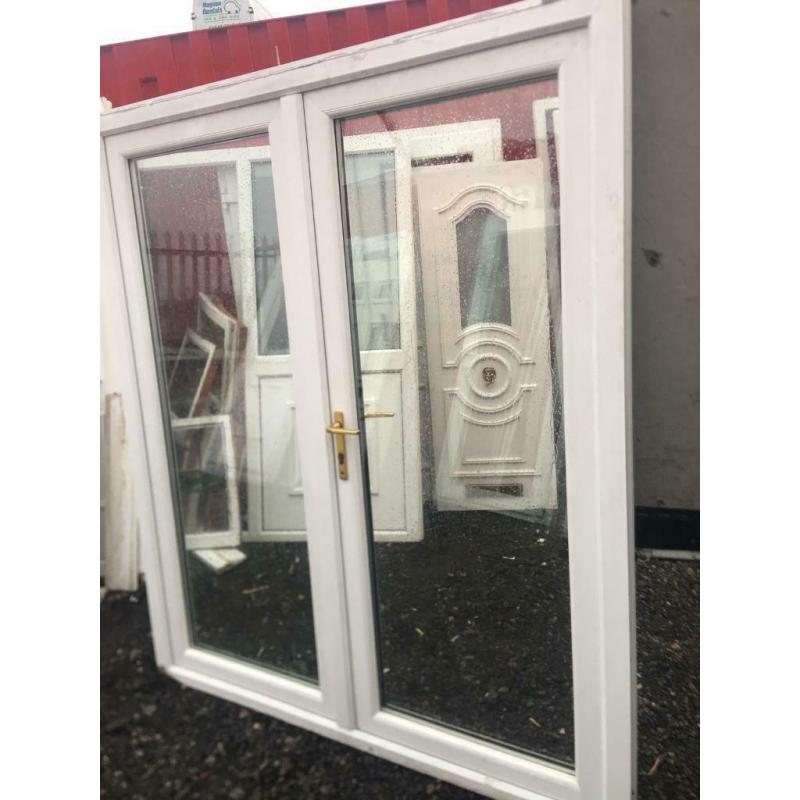 UPVC french patio doors man cave hot tub room summerhouse home gym / office 1740x2020