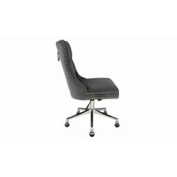 Home Princess Velvet Handleback Office Chair - Grey (329/8503) No281005