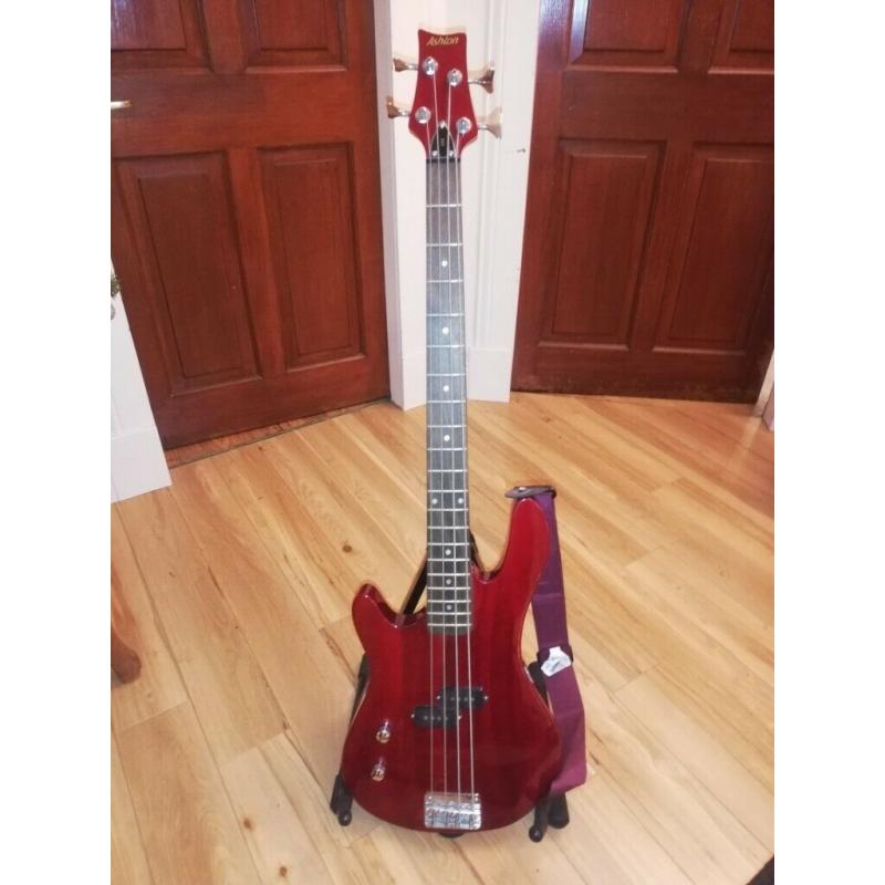 Bass Guitar - Left handed Bass Guitar and AMP