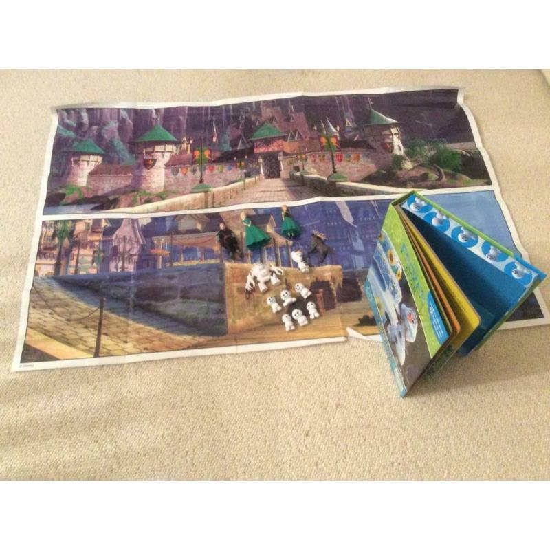 Disney Book Frozen Fever Storybook With 12 Figurines & Playmat