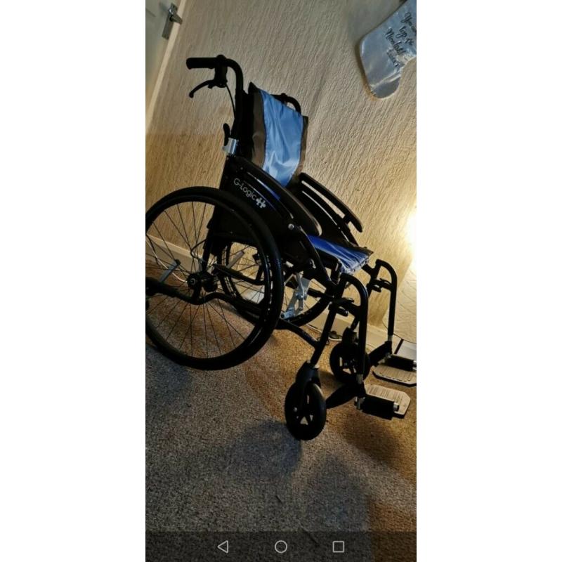 Excel G Logic Self Propel Wheelchair 18inchx16inch