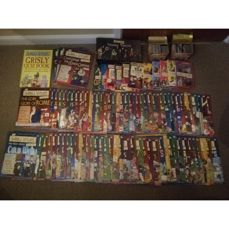 Horrible Histories Collection: Comics, DVDs, Books, Posters, Quiz Cards and Timelines - the lot!