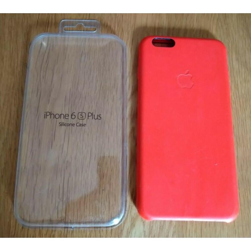 Apple Genuine iPhone 6 Plus / 6 S Plus Red Silicon Case As New Condition