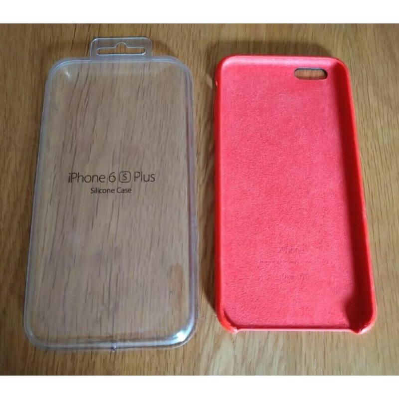 Apple Genuine iPhone 6 Plus / 6 S Plus Red Silicon Case As New Condition