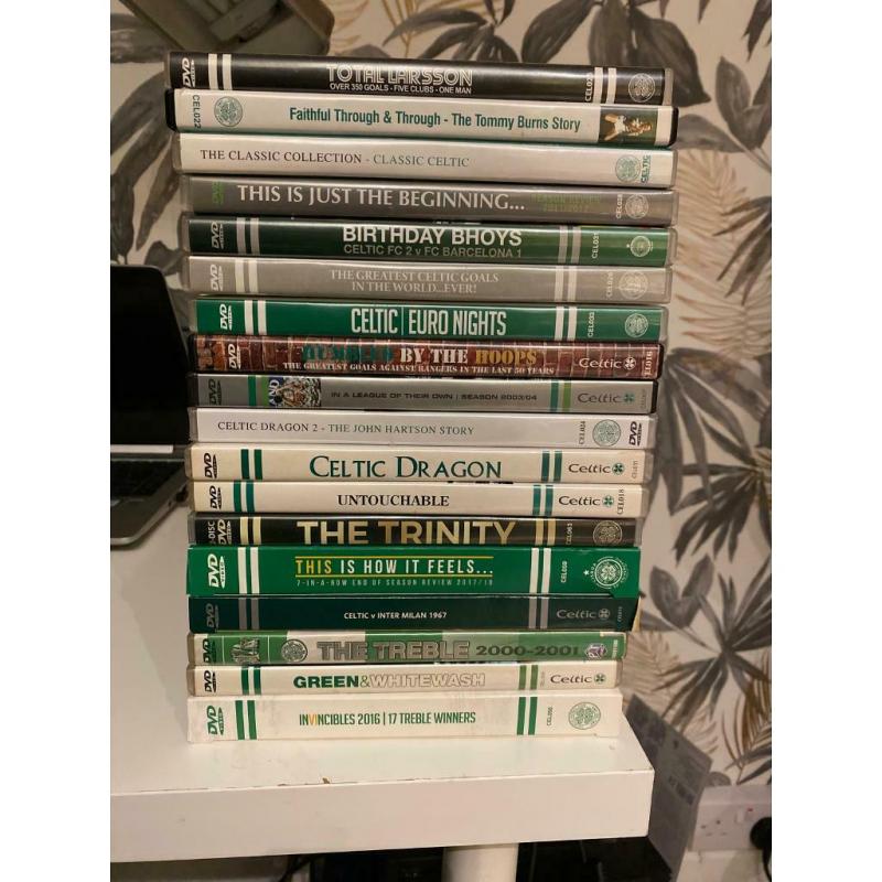 18 Celtic Football Club Dvd s