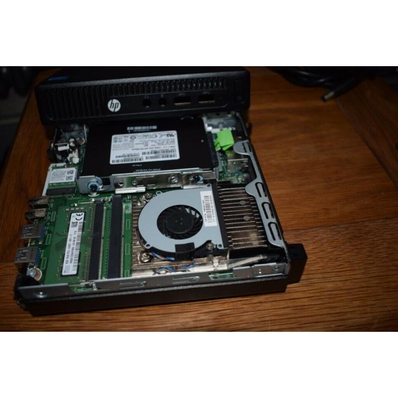 HP Prodesk 260 G2 DM Mini PC Intel Pentium 2.1GHz 8GB RAM 120 SSD