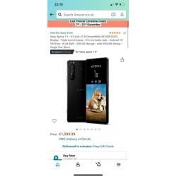 Sony Xperia 1 ii brand new sealed