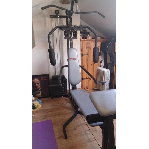 York fitness multi gym, mint condition, 75th anniversary (100kg)