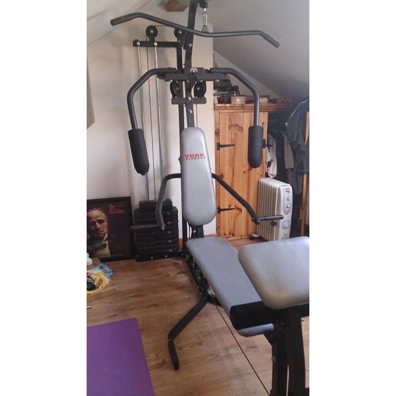 York fitness multi gym, mint condition, 75th anniversary (100kg)