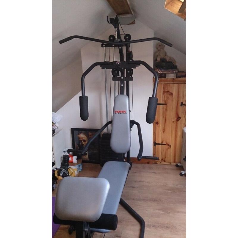 York fitness multi gym, mint condition, 75th anniversary (100kg)