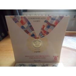 1986 commonwealth Games Commemorative ?2 coin two pound