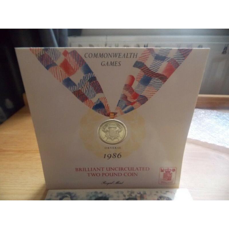 1986 commonwealth Games Commemorative ?2 coin two pound
