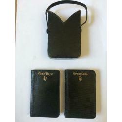 Two vintage prayer and hymn books