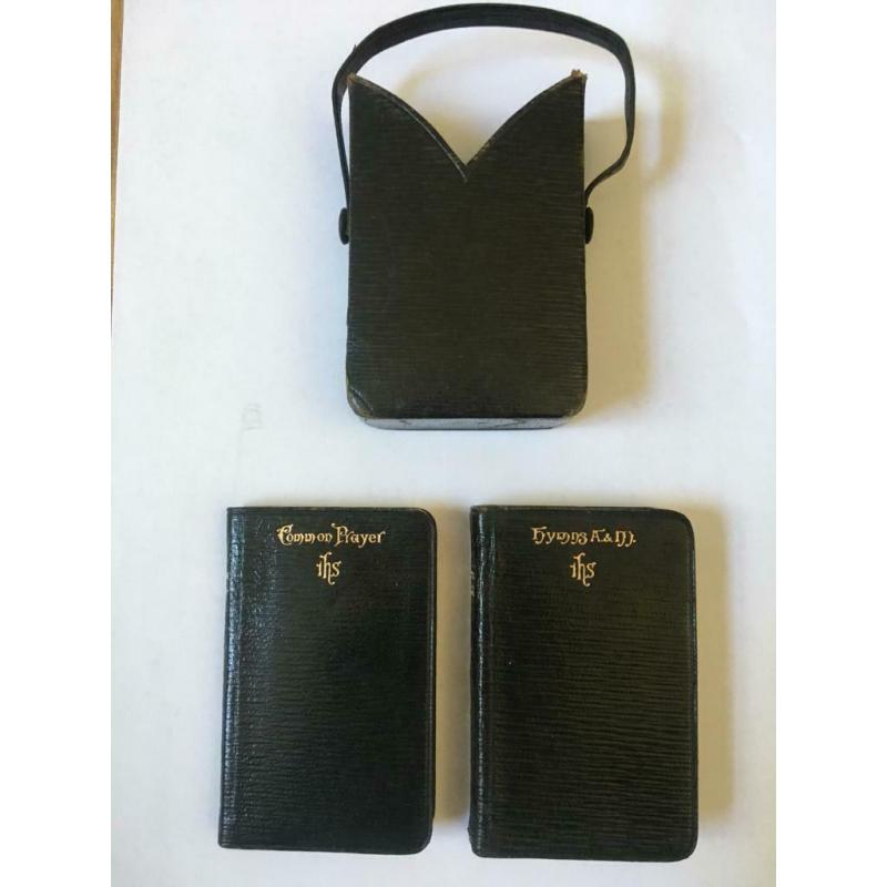 Two vintage prayer and hymn books