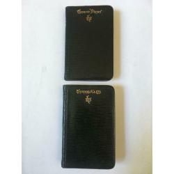 Two vintage prayer and hymn books