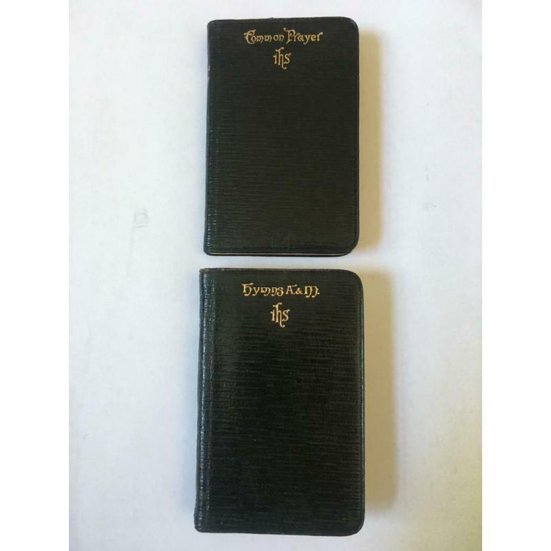 Two vintage prayer and hymn books