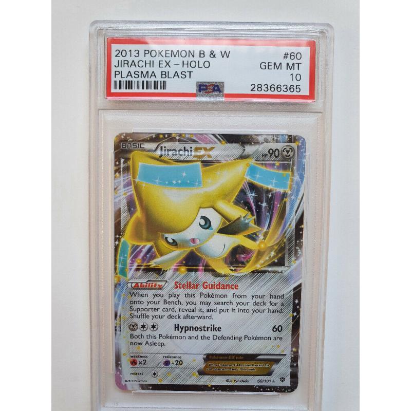 PSA CERTIFIED JIRACHI EX Plasma Blast Holo 2013 GEM MT 10