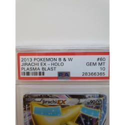 PSA CERTIFIED JIRACHI EX Plasma Blast Holo 2013 GEM MT 10