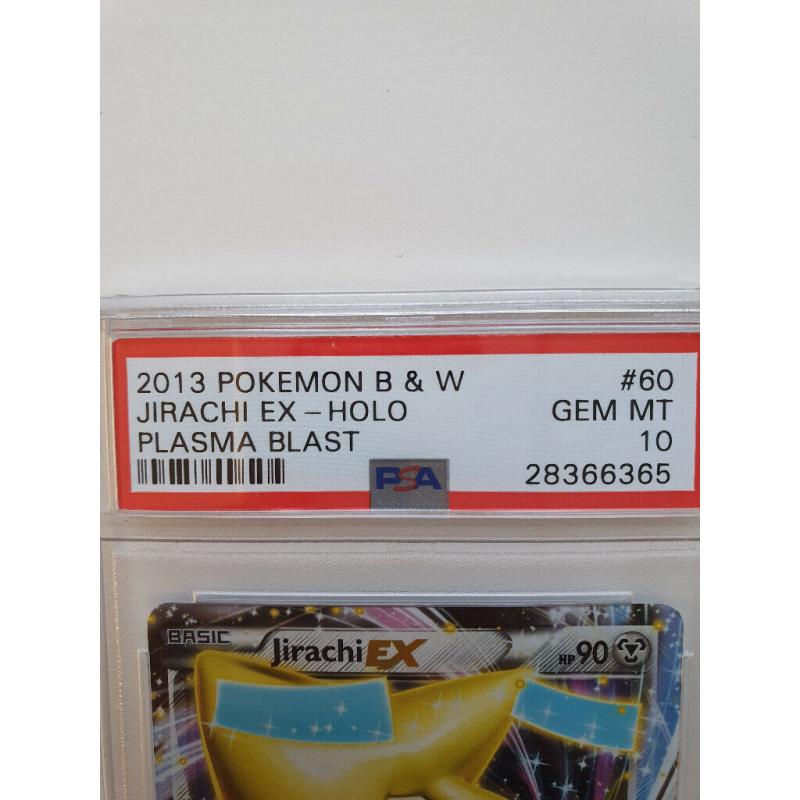 PSA CERTIFIED JIRACHI EX Plasma Blast Holo 2013 GEM MT 10