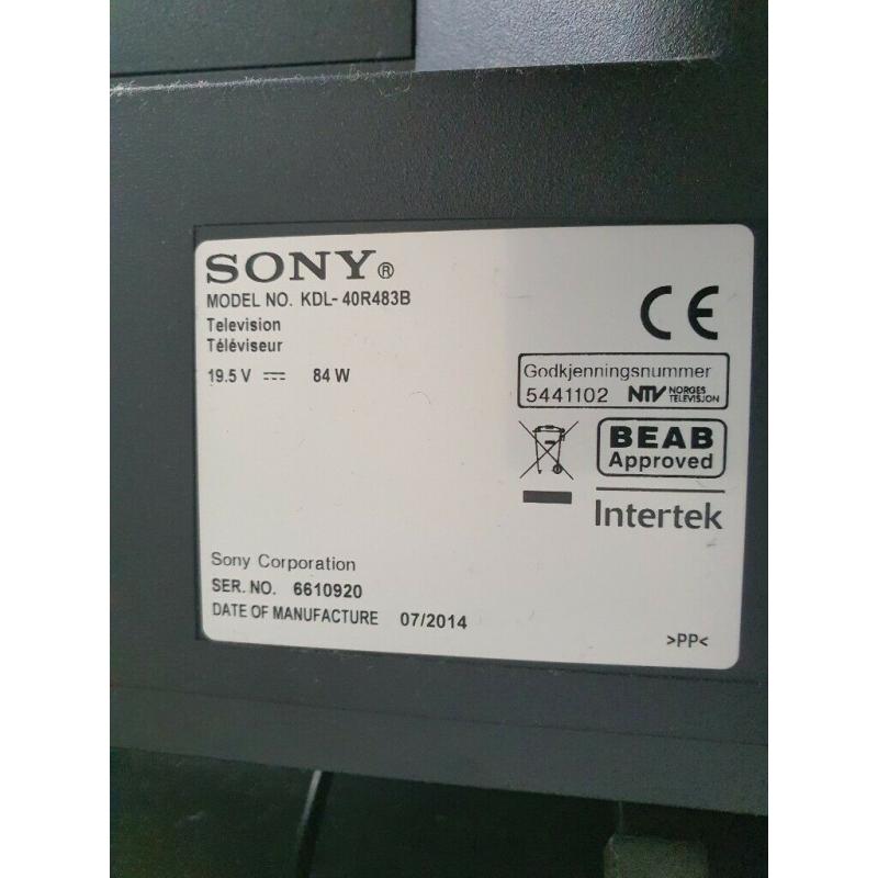 Sony Bravia KDL-40R483B LED HD 1080p 40" Wifi