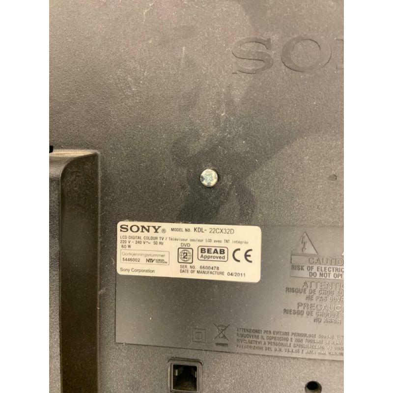 Sony Bravia Digital 22? TV with built-in DVD player