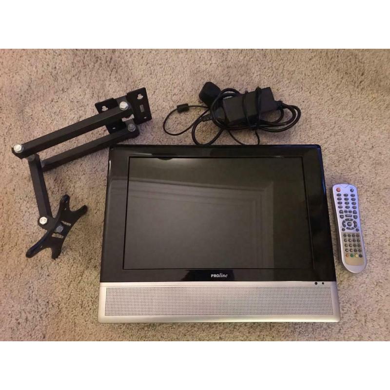 14? Proline TV with inbuilt DVD player