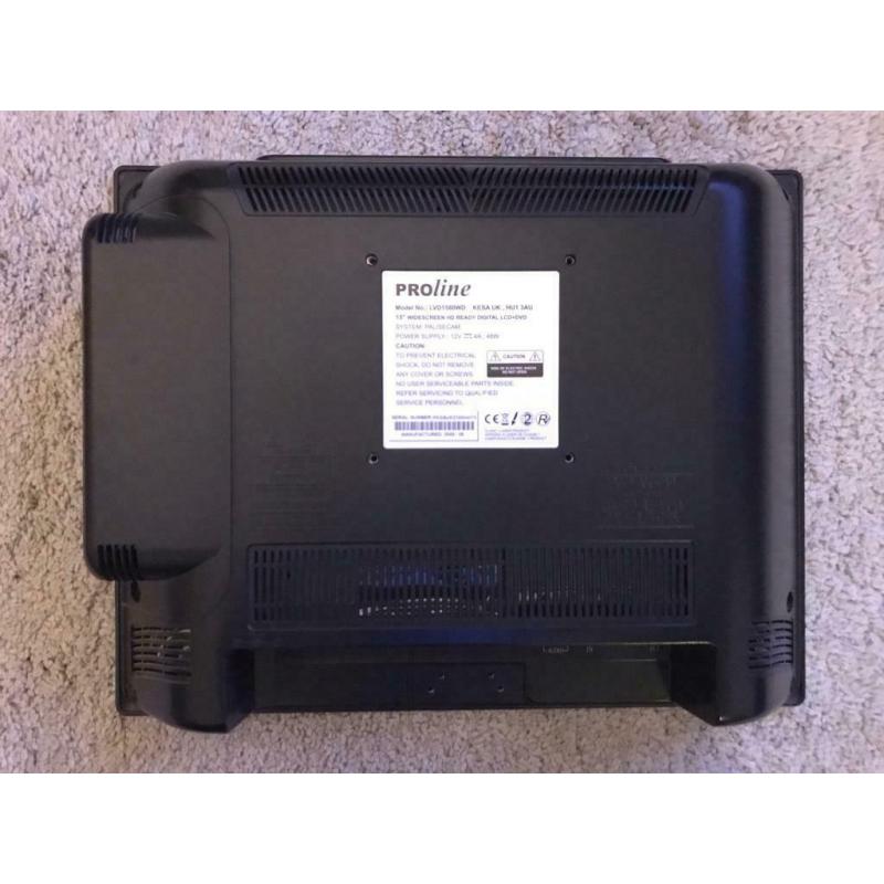 14? Proline TV with inbuilt DVD player