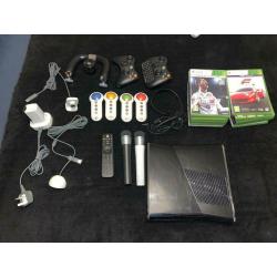 XBox 360 S Console, accessories and games