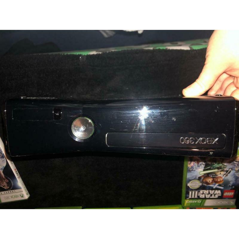XBox 360 S Console, accessories and games