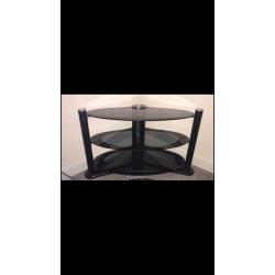 Black Glass TV Stand