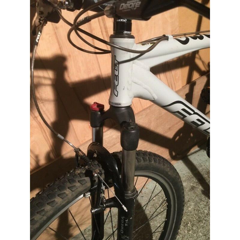 Felt hardtail mountain bike.