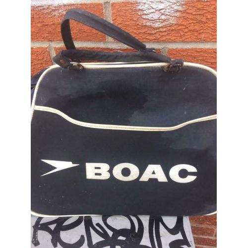 1960s BOAC FLIGHT BAG