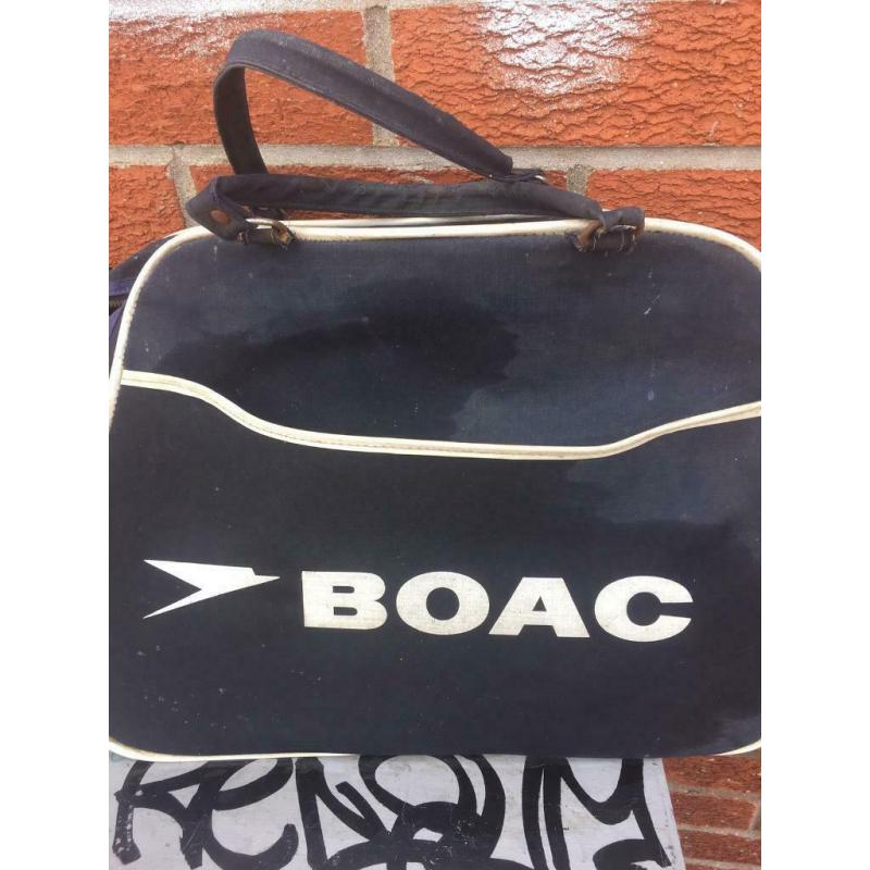 1960s BOAC FLIGHT BAG