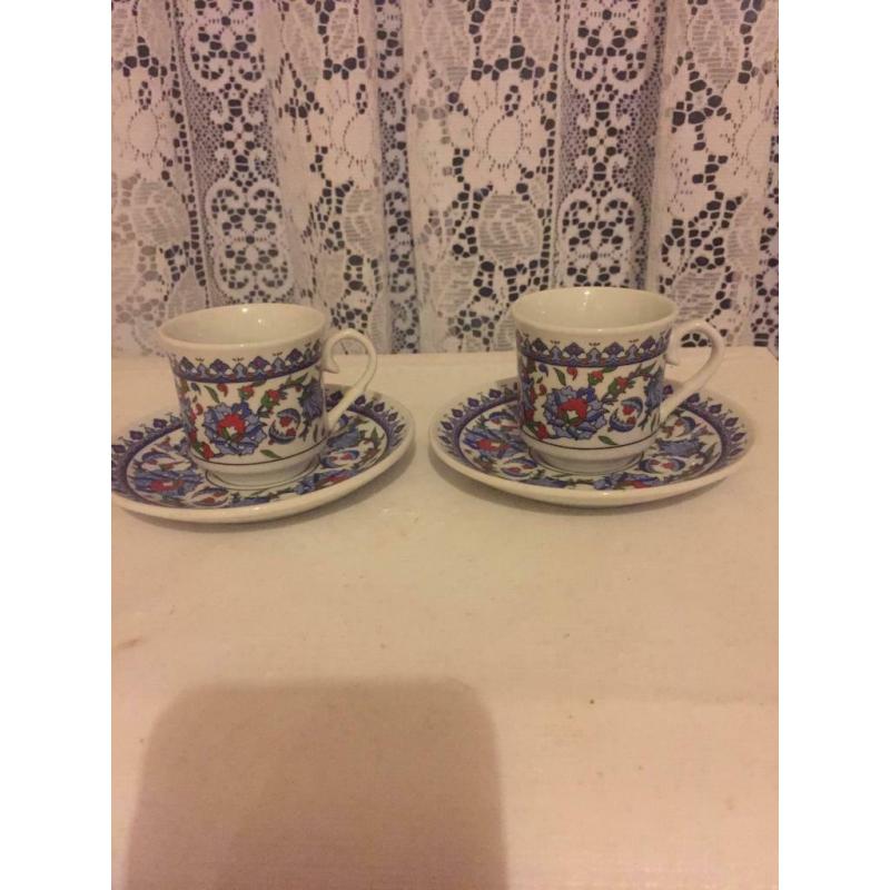 Turkish teacup twin set
