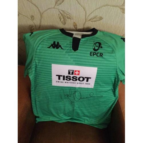 Signed Nigel Owen Referee European Rugby champions Cup jersey