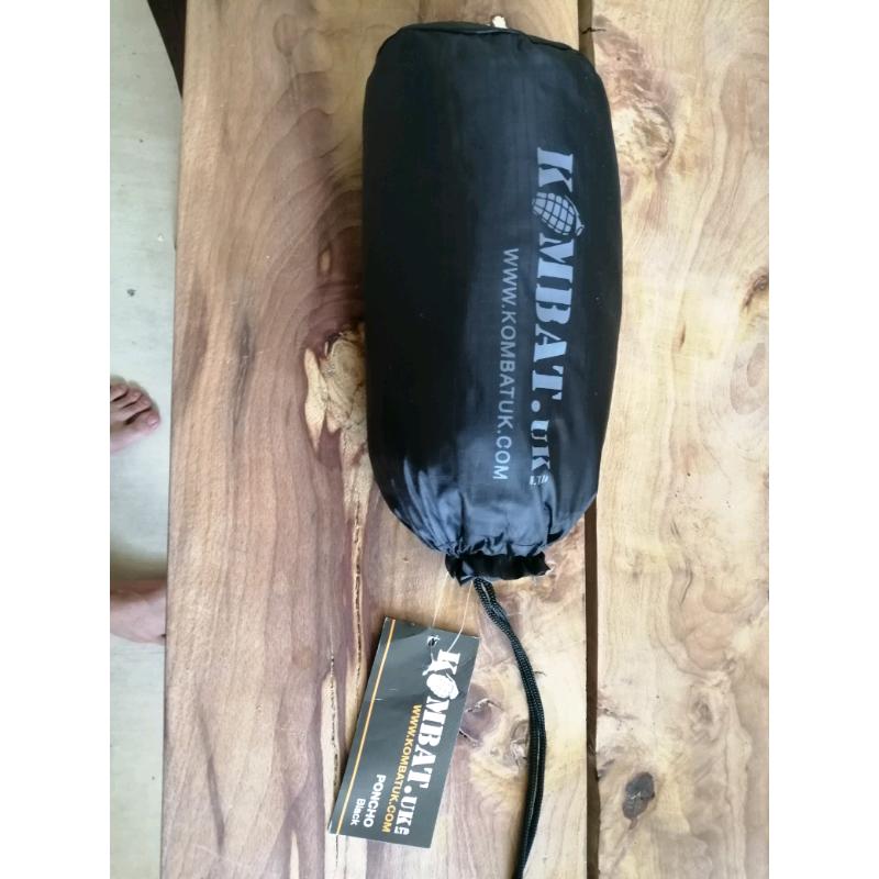 Black army poncho