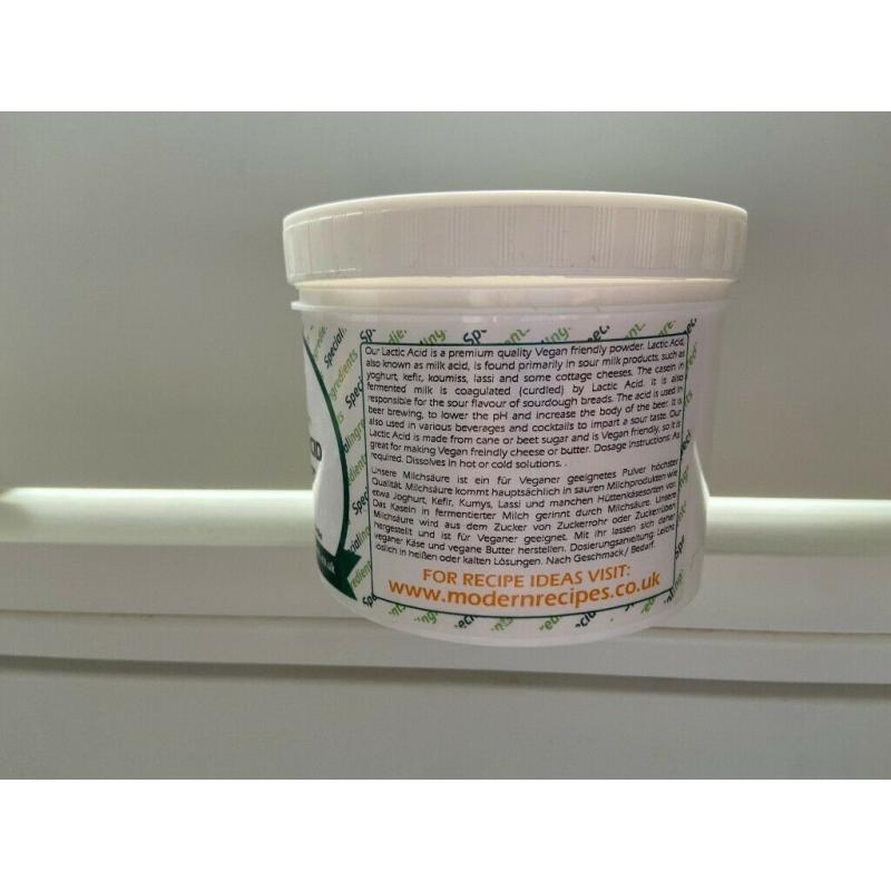 Lactic Acid Powder (250g) Vegan Friendly for Cooking/ Baking