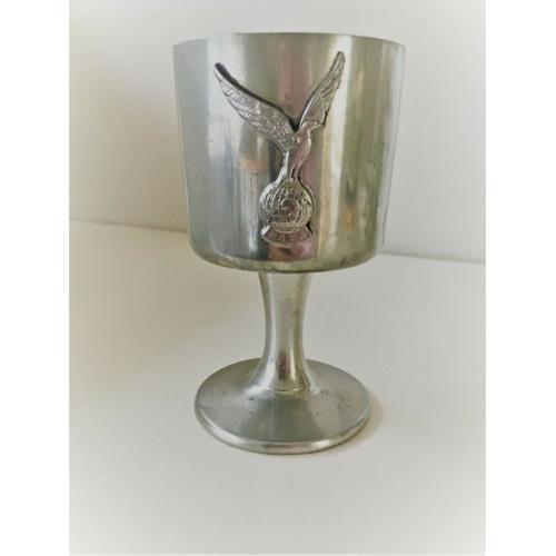 RAFA English pewter wine goblet
