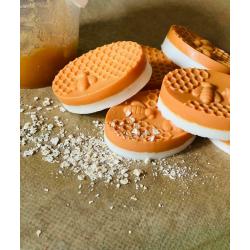 Homemade soaps with honey oatmeal and goat milk