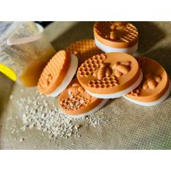 Homemade soaps with honey oatmeal and goat milk