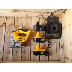 **SOLD** DeWalt 18v Jigsaw with. 3 batteries and a charging unit