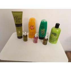 Selection of Toiletries for Shower and bath