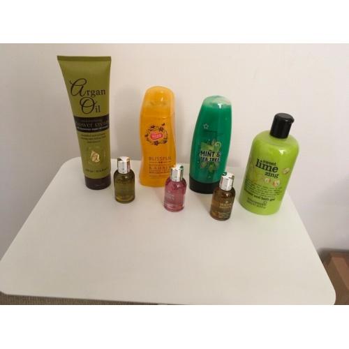Selection of Toiletries for Shower and bath