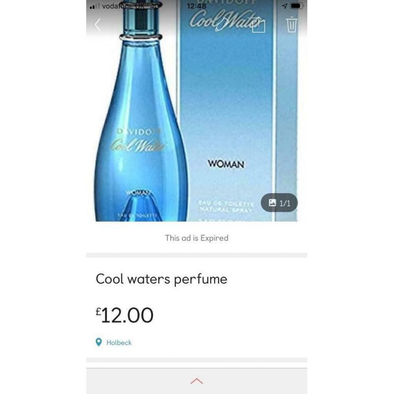Ladies cool water purfume