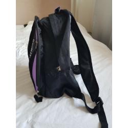 LA Fitness Backpack, Black and Purple, Unused